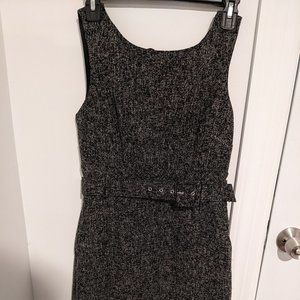 Banana Republic Factory Tweed Style Dark Grey Dress